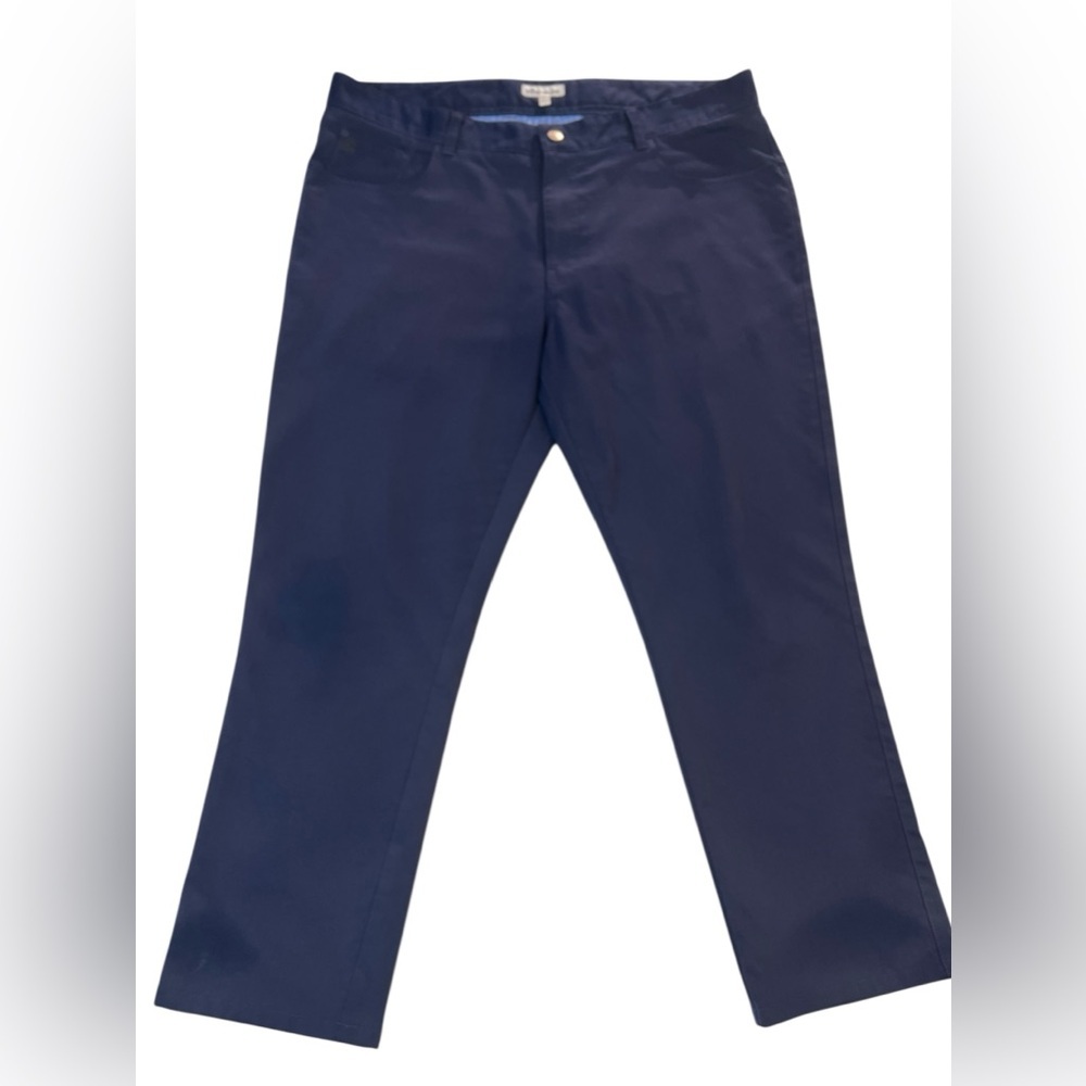 PETER MILLAR Crown EB66 Sport Five-Pocket Men’s Pants,‎ Color Navy, 38x26